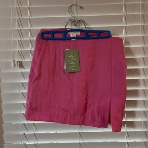 Pink mini skirt from H&M